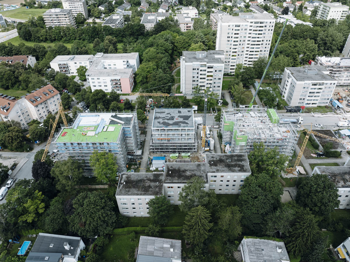 FQ1 FÜRstenried West – Mixed-Use-Neubau mit PV-Anlage auf dem Dach