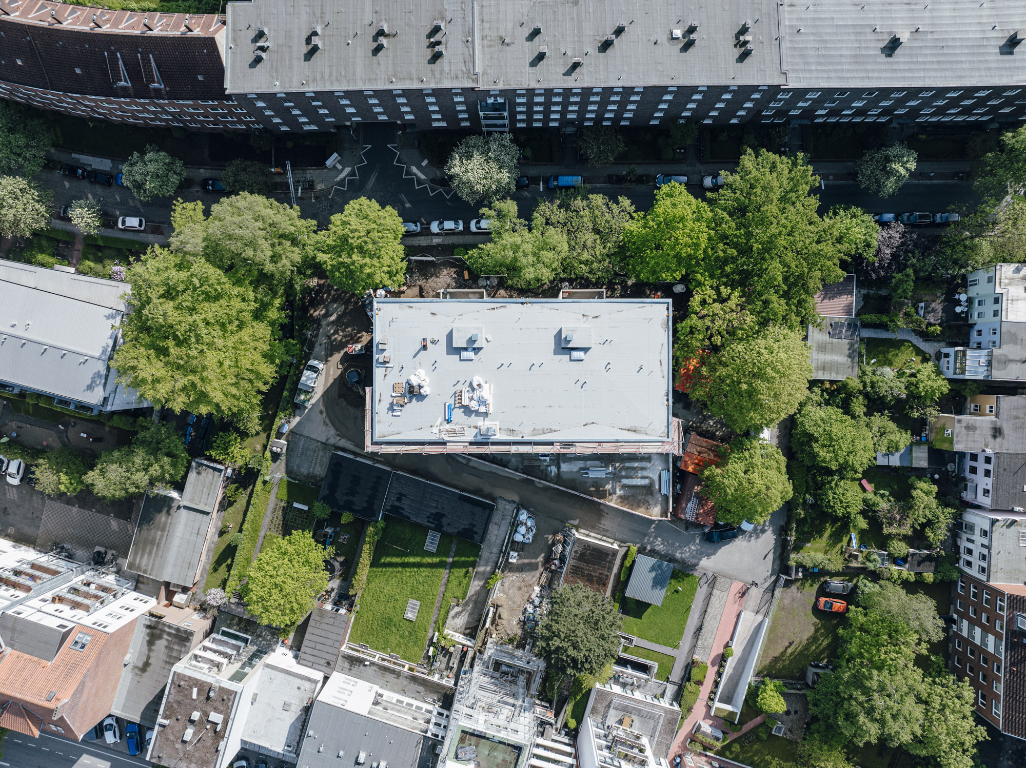 Luftaufnahme Bauprojekt der B&O Bau Hamburg