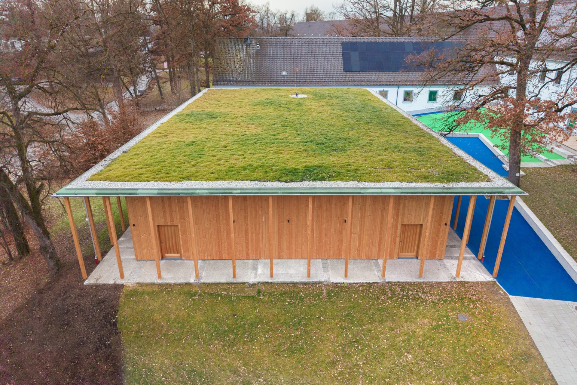 Holzbau-Aula Dietrich-Bonhoeffer-Campus Bad Aibling