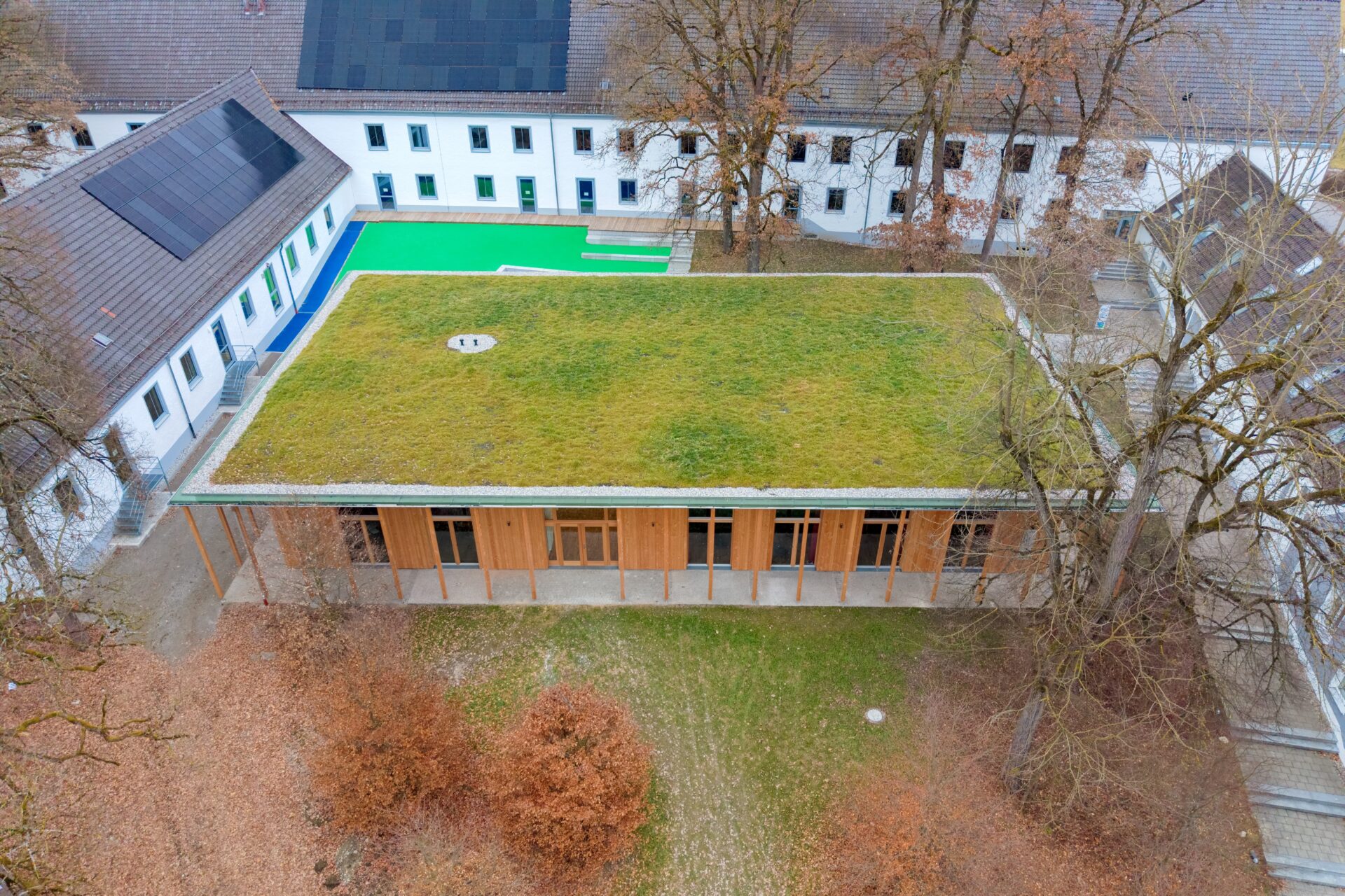 Holzbau-Aula Dietrich-Bonhoeffer-Campus Bad Aibling