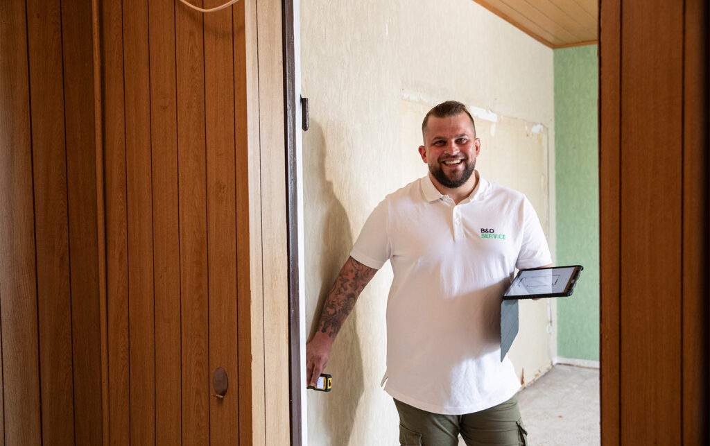 Bestandsaufnahme einer Wohnung zur Planung einer Wohnungsmodernisierung