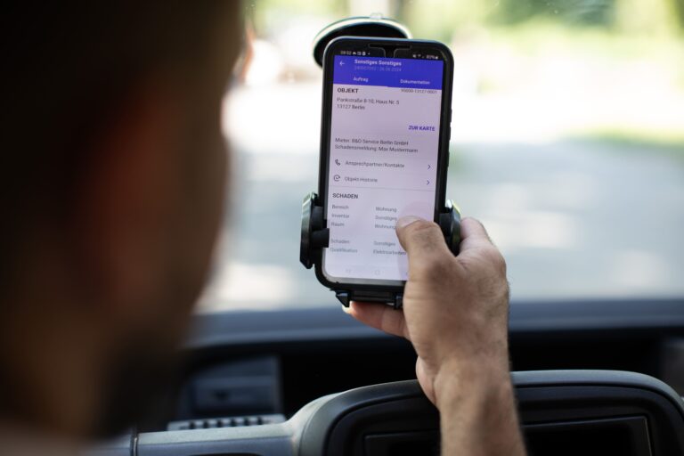 Digitale Übersicht zum Bearbeitungsstand des Reparaturprozesses